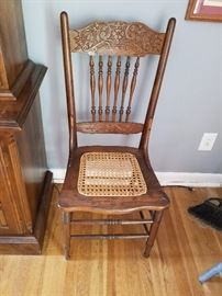 Cane seat chair