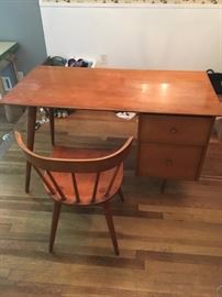Paul McCobb desk and chair mid century