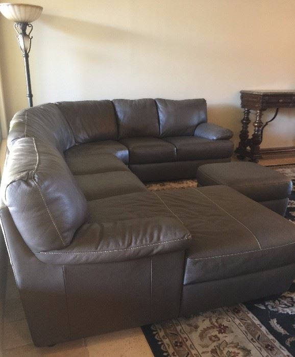 NEW Natuzzi Leather Sectional