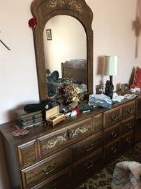 Mid Century Dresser & Mirror