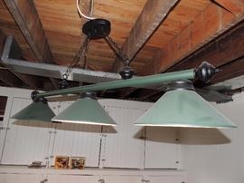 light over the pool table sold by itself.