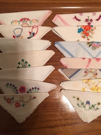 Over 50 of the Sweetest Vintage Hankies Around (Most Hand Embroidered)