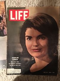 VIntage Life Magazine January 1964 "Valiant is The Word for Jacqueline"