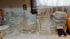 Vintage Pyrex baking and cooking