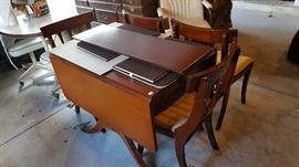 Mahogany drop leaf table