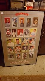 Collectible Baseball Card Poster