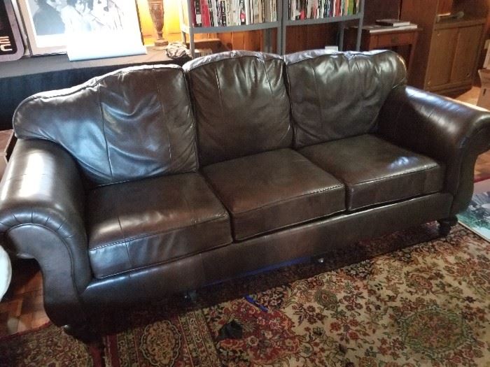 Henredon Leather Couch