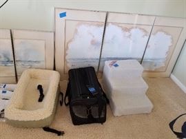 Dog carrier & steps