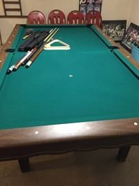 Vintage pool table