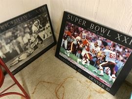 Redskins posters framed