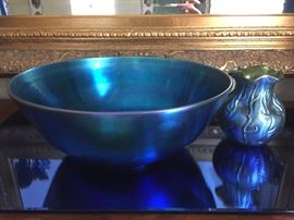 Steuben bowl on left