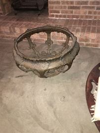 Union station brass antique light fixture