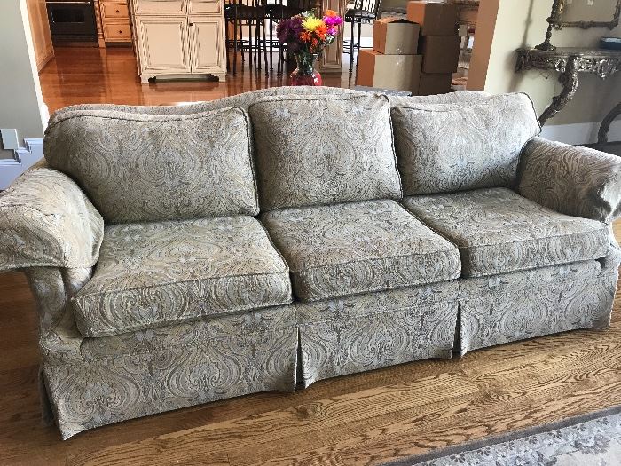 Lovely upholstered 8'4" sofa