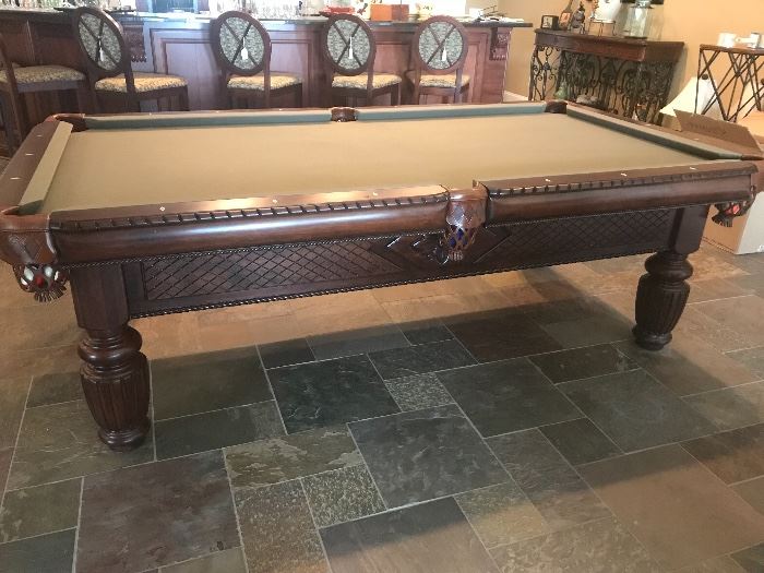 Slate pool table 