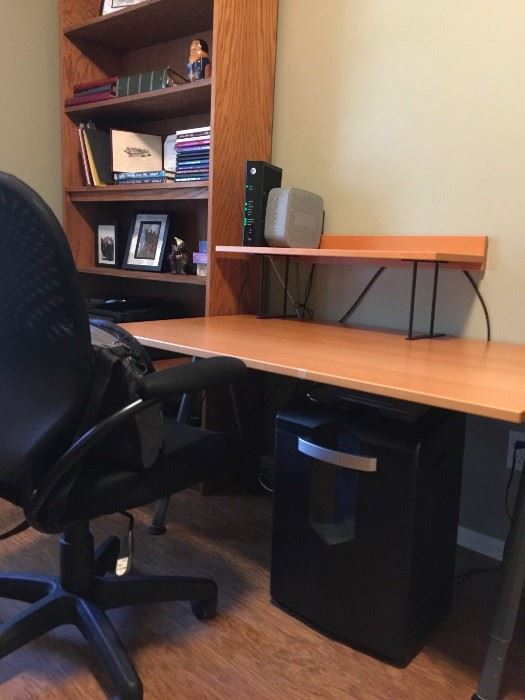 small desk and two chairs