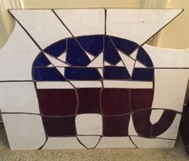 GOP stain glass - took a bit of a tumble! Project, anyone?