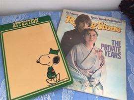 Collectibles, we love you John and Snoopy!