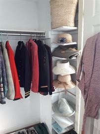 Women's hats, shoes, purses, designer blazers/sweaters/blouses ranging in size 2-10, and skirts Upscale designers and cool retro 70's and 80's clothing in great shape.
