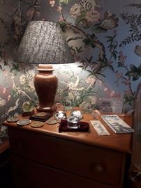Congressional collectibles, lamp, dresser