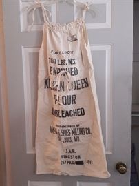 One of a kind vintage flour sack dress