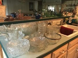 Glassware, Cut Glass, Pressed Glass, Depression Glass