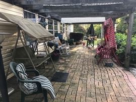 Porch Swing, Coca-Cola Swing, Patio Garden 