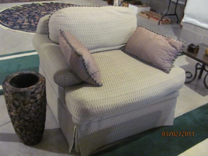 Marge Carson overstuffed lounge chair