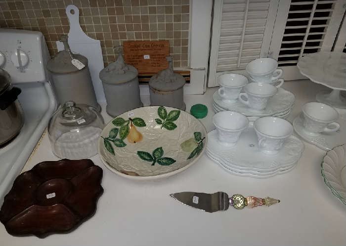 Misc. Kitchen, Milk Glass and more