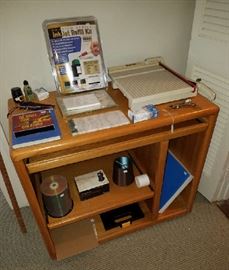Computer Desk and office supplies