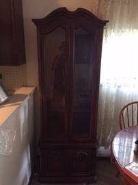 Nice Lighted Curio Cabinet.