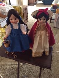 Dorothy from Wizard of Oz and Sleeping Beauty Madame Alexander Dolls.