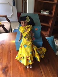 Elsie Denney 1960's Hawaiian Doll.