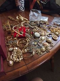 Lots of Costume Jewelry, including Monet.