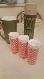 Cool Vintage Drink Ware and Thermos.