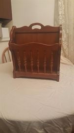 Wooden Magazine Holder.