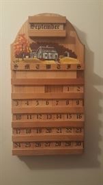 Wooden Calendar.