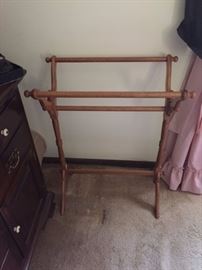 Quilt Rack.