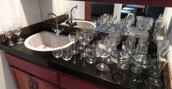 Nice selection of clean and elegant glassware