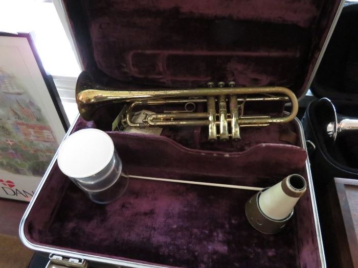 Well Used HA Selmer Lightweight Trumpet with accessories and original case
