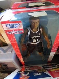 (2) New in Box Tim Duncan Figurines