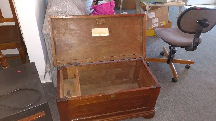 Antique hope chest