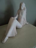 Noveau Style Resting Lady Art Object