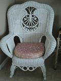 Large Wicker Rocker