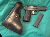 Pistol: CZ 27, 7.65mm ( .32 ACP ), marked on top with BOHMISCHE WAFFENFABRIK A.G. IN PRAG AND the serial # 98621(ser.# also on both sides along with the Nazi Eagle on the right side.
Check out our website at www.pes3d.com for more pictures.