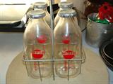 Collectible Milk Bottles in orig. carton, more vintage milk bottles at estate.
 Check out our website at www.pes3d.com for more pictures