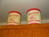 Vintage Sterling potato chips cans