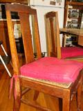 Antique Oak Chairs 5 in total sell with the Oak Table