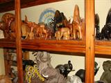 Just a few of the elephants from the hundreds in this estates collection