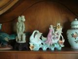 Oriental, bisque and porcelain pcs
