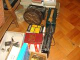Is that an antique radio speaker I see in the midst of these items?